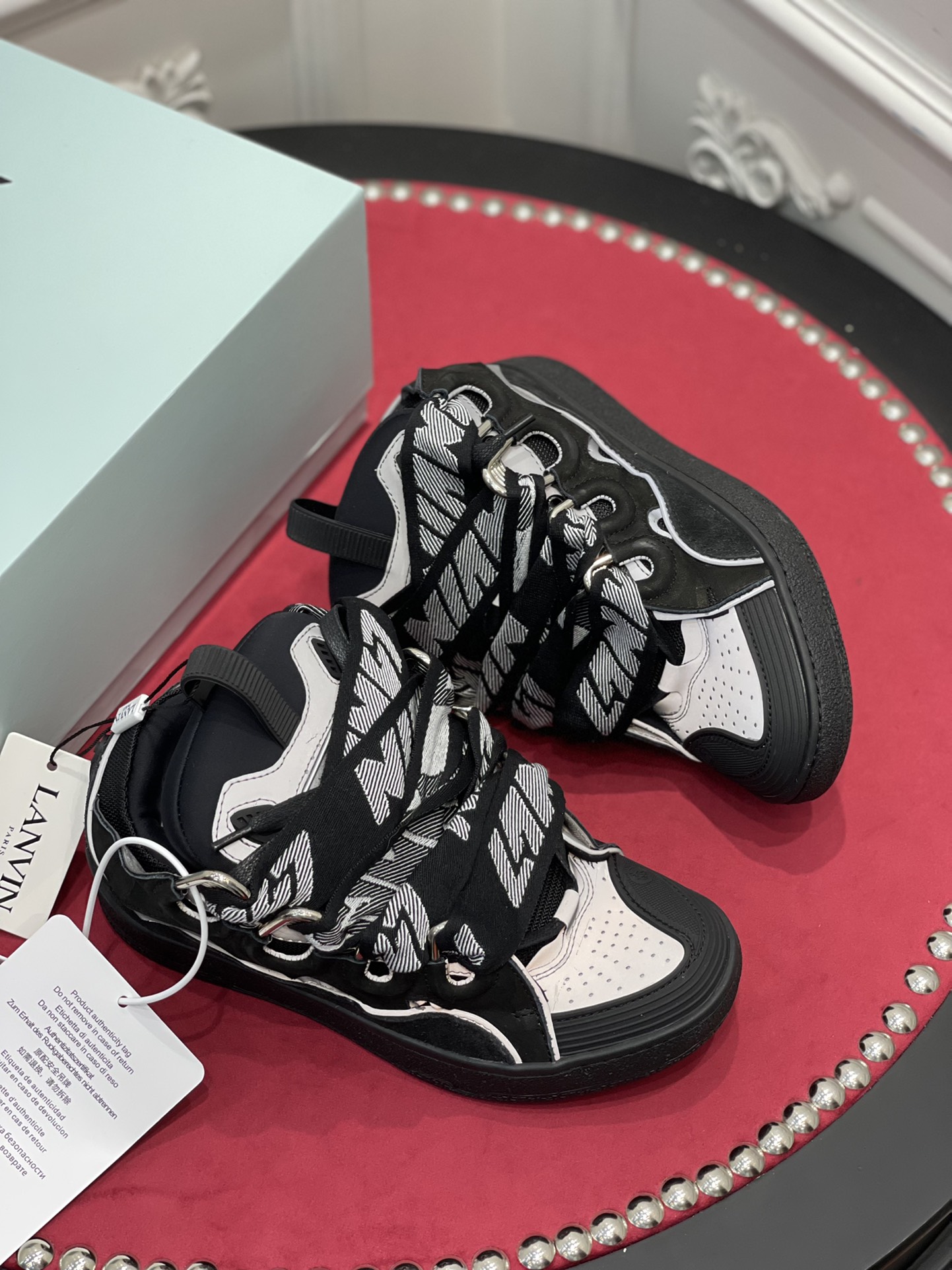 Lanvon Curb SneakerBlack Grey FM-SKRK11-REFL-P2210