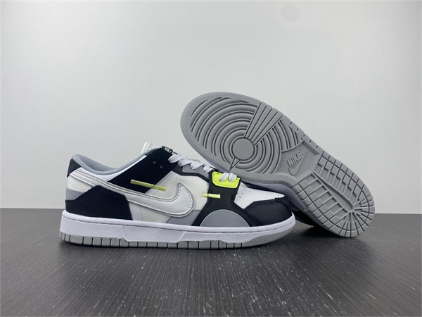 Nike Dunk Low Scrap Wolf Grey Light Lemon Twist DC9723-001