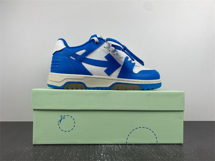 OFF-WHITE Out Of Office OOO Low Tops Blue White OWIA259F21LEA0010145