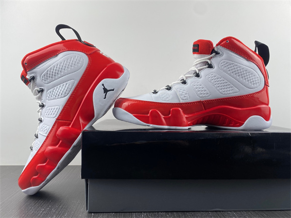Jordan 9 Retro White Gym Red
