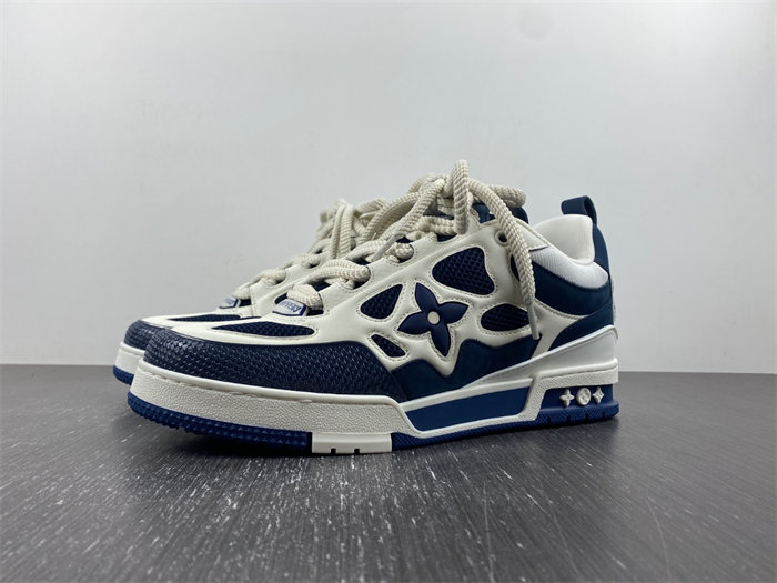 Luis Vitton LV Skate Sneaker Marine White 1AARRL